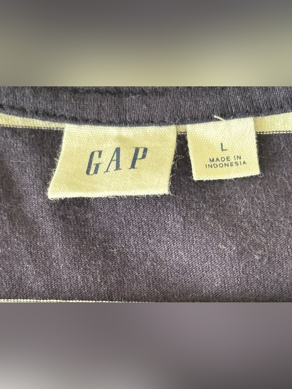 Gap Stripe Jersey Mini Dress Navy & White Stripe Size Large 100% Cotton - Picture 4 of 5